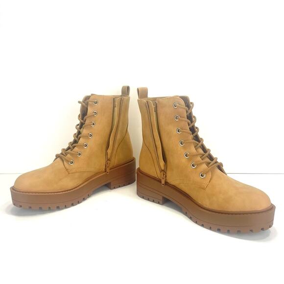 DV Dolce Vita Primm Women Tan Combat Boot Size 9 Platform Lug Sole Bootie New - Picture 12 of 15